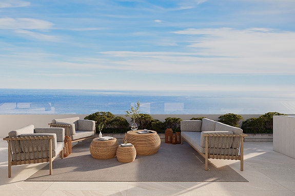 Eksklusiv penthouse | Stor terrasse og nydelige fellesområder | 2 soverom og 2 bad