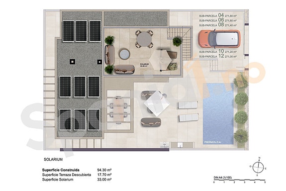 Eksklusiv moderne villa | Innredet underetasje | Stor uteplass med basseng | 4 soverom og 3 bad | Takterrasse
