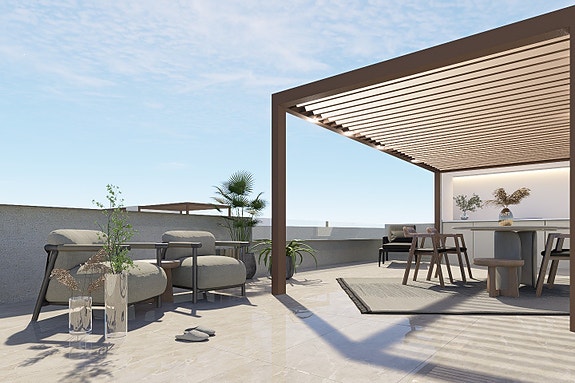 Toppleilighet | 3 soverom og 2 bad | Stor takterrasse med Jacuzzi