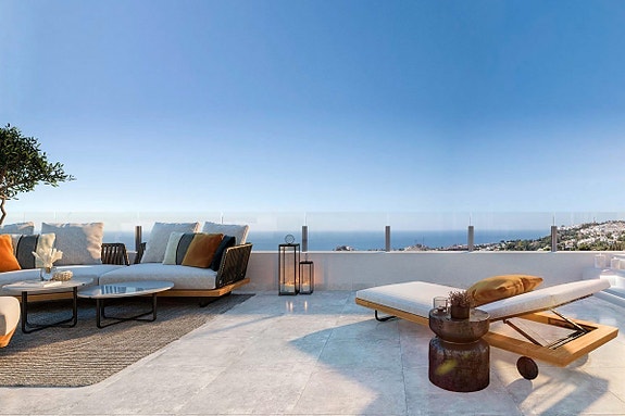 Penthouse med 3 soverom og 2 bad | Stor terrasse og takterrase | Panoramautsikt!