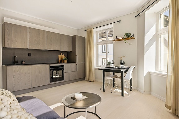 Velkommen til en rålekker 2-roms eierleilighet med super beliggenhet på Høyden i Bergen sentrum.