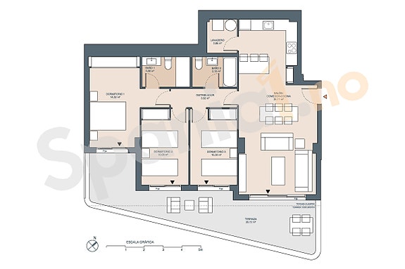 Nydelig sydvendt leilighet med 3 soverom og 2 bad | Stor terrasse 31m2 | Fantastisk havutsikt