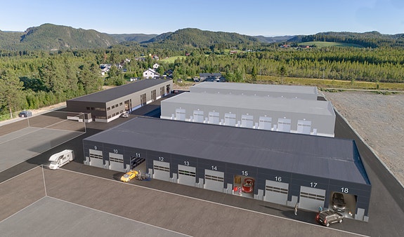 Kombinasjonslokaler | Byggetrinn 4 nærmest i bilde | Byggetrinn 3 til venstre