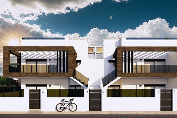 Toppleilighet med stor takterrasse - Moderne design nær sjø og natur - Parkering og bod