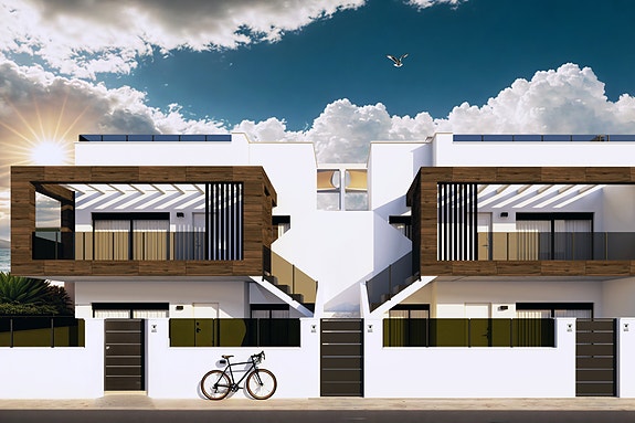 Toppleilighet med stor takterrasse - 3 soverom og 2 bad - Moderne design nær sjø og natur