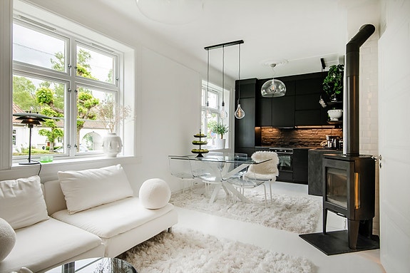 En svært lekker og arealeffektiv 2(3)-roms andelsleilighet