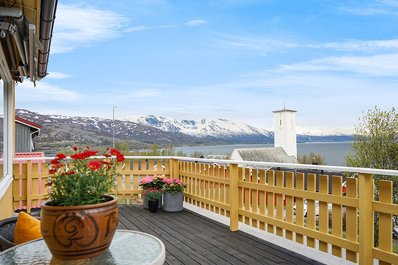 Fantastiske utsiktsforhold fra eiendommen