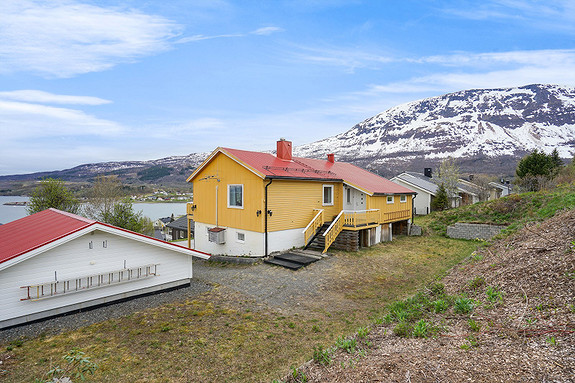 Skjermet hage på baksiden av boligen