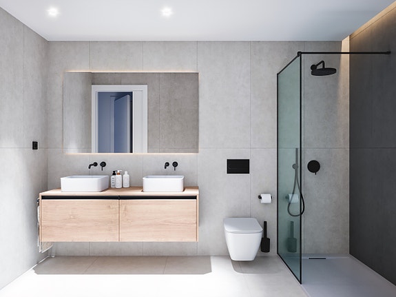 Strøken leilighet med 3 soverom og 2 bad | Nydelig uteområde med eget basseng | Parkering