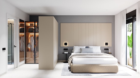 Strøken leilighet med stor hage og eget privat basseng | Parkering