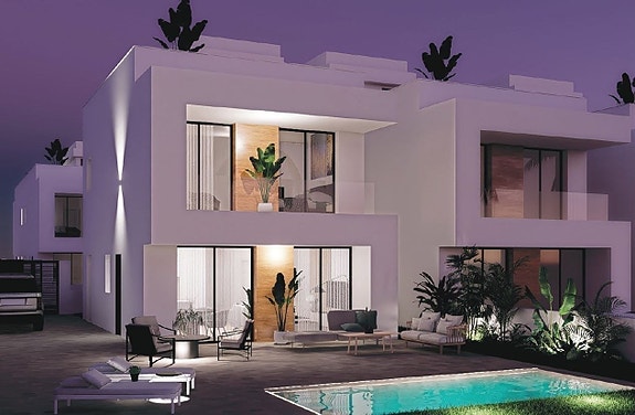 Ny villa i La Zenia | Gå til nydelig strand | Sydvendt | Eget privat basseng | 3 eller 4 soverom