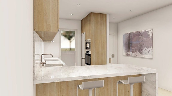 Ny Penthouse med havutsikt - Like ved stranden - Turistlisens - 3 soverom, 2 bad og flotte fellesfasiliteter