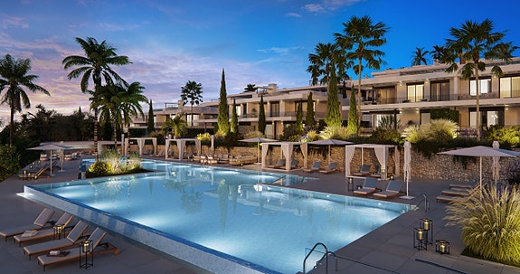 Stor luksuriøs leilighet med 4 soverom | Terrasse med basseng | eksklusive fellesområder