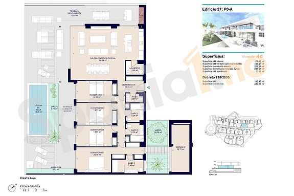 Stor luksuriøs leilighet med 4 soverom | Terrasse med basseng | eksklusive fellesområder