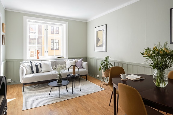 Særdeles flott 2-roms leilighet i et av Trondheims mest populære boområder, kun 10 minutters gange fra Solsiden.