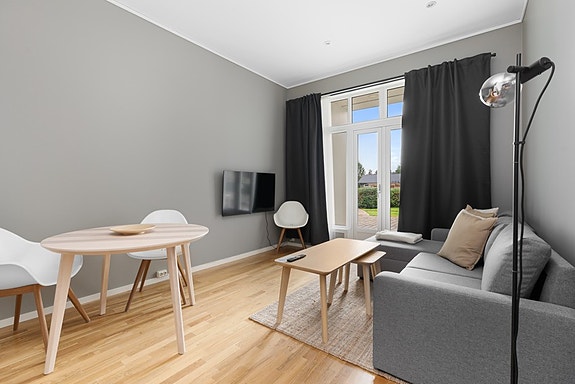 Stue med utgang stensatt uteplass snr 36