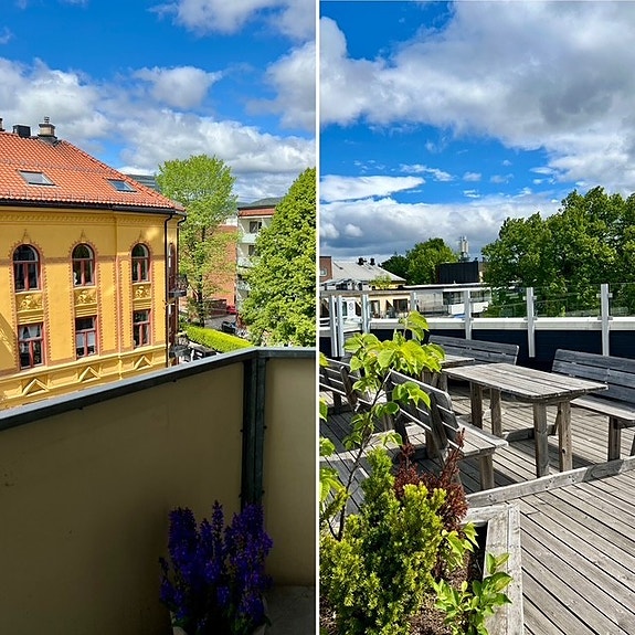 Velkommen til Neuberggata 19A, en nydelig hjørneleilighet i 5 etg. som ble betydelig oppusset i 2021 med solrik balkong, heis og mulighet for kjøp av garasjeplass.