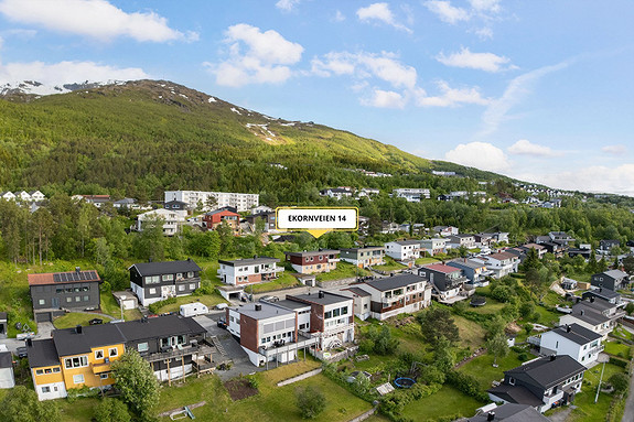 Barnevennlig boligstrøk. Her har man gangavstand til UNN Narvik