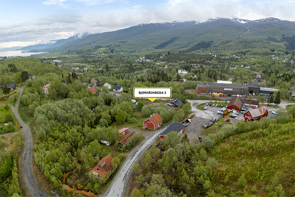 Fra eiendommen er det kun omlag 5 minutters kjøretur til servicetorget i Ballangen, hvor man finner dagligvarebutikk, frisør, bakeri, sportsbutikk m.m.