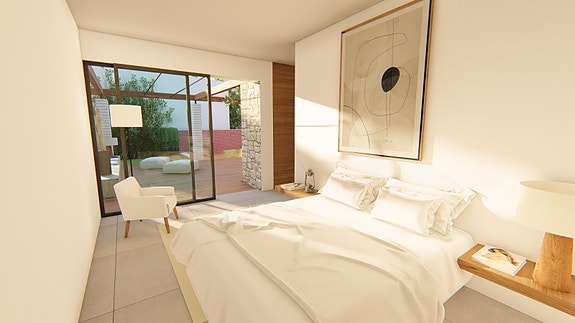 Moderne villa med 3 soverom | Privat basseng og takterrasse | Parkering