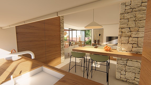 Moderne villa med 3 soverom | Privat basseng og takterrasse | Parkering