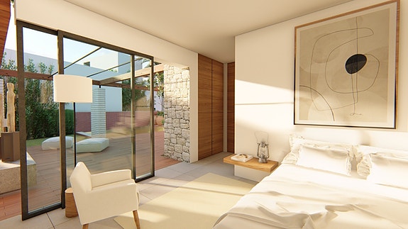 Moderne villa med 3 soverom | Privat basseng og takterrasse | Parkering