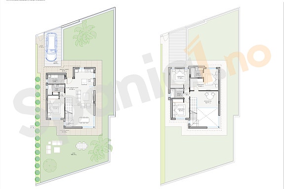 Moderne villa med  4 soverom og 3 bad | Stort uteområde med basseng  | Parkering