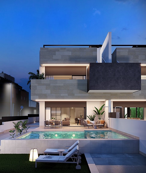 Svært eksklusiv penthouse-leilighet med 2 soverom | Takterrasse på 82 m2 med privat basseng og utekjøkken