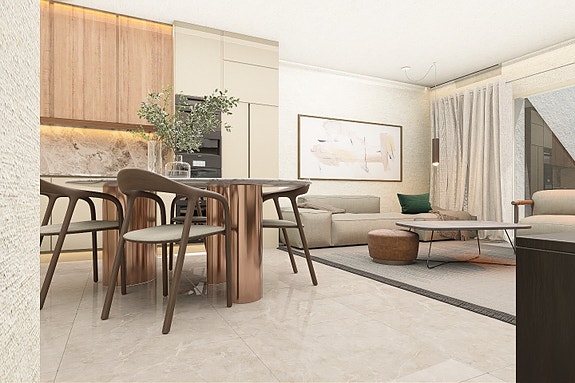 Moderne penthouse-leilighet med 3 soverom og 2 bad | Takterrasse på 78 m2 | Flotte fellesområder