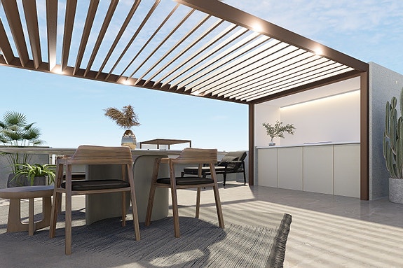 Moderne penthouse-leilighet med 3 soverom og 2 bad | Takterrasse på 78 m2 | Flotte fellesområder