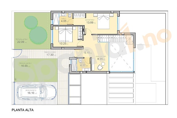 Utsikt | Nydelig bolig med 3 soverom og 2 bad | Stort uteområde med basseng | Parkering