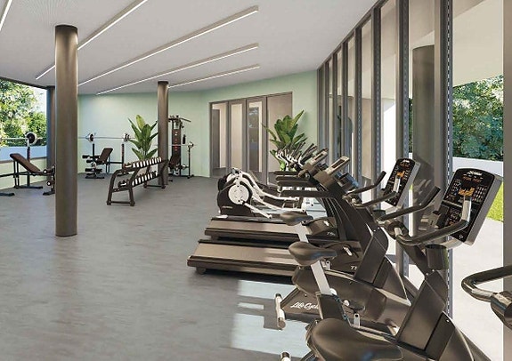 Leilighet med 3 soverom og sørvestvendt terrasse - Moderne anlegg med treningssenter, basseng og klubbadgang