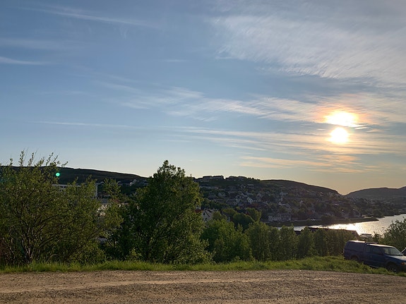 Flott utsikt fra leiligheten