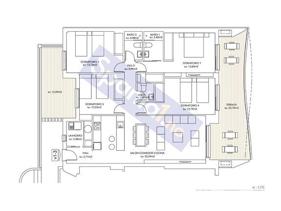 Bo nær sjøen - kun 400 meter unna. Eksklusive leilighet med 4 soverom og 3 bad | Vakre fellesarealer