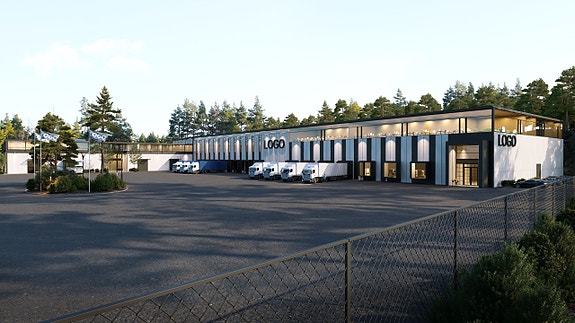 Generisk utkast: bygg og utearaler designes i samarbeid med leietaker(e) og utleier