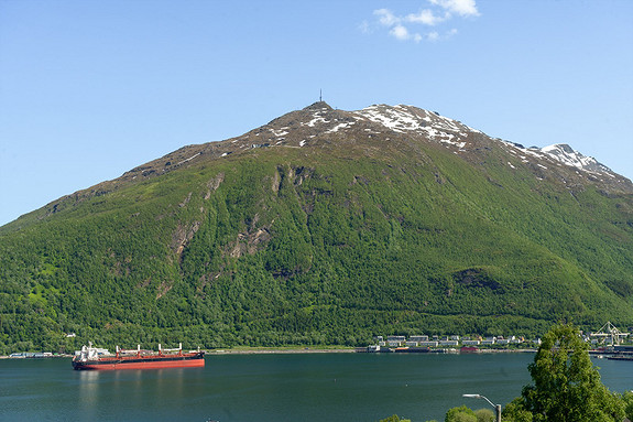 Utsikten fra eiendommen