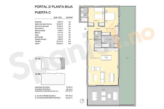 Kun 400 m til nydelig strand | Leilighet med attraktiv beliggenhet | Nydelige fellesområder