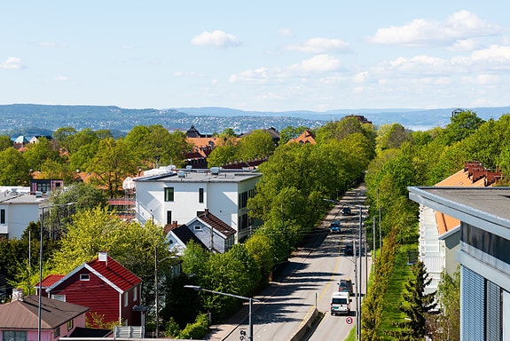 Sentrumsnært, men også grøntområde lett tilgjengelig
