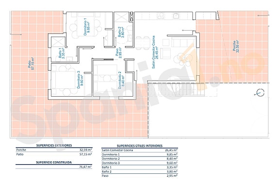 Nybygg! Sydvendt Hjørne-leilighet med 3 soverom og stor terrasse | Flotte fellesområder | Parkering