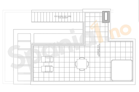 Moderne rekkehus med takterrasse| 3 sov og 2 bad | Uteplass med eget basseng | Parkering
