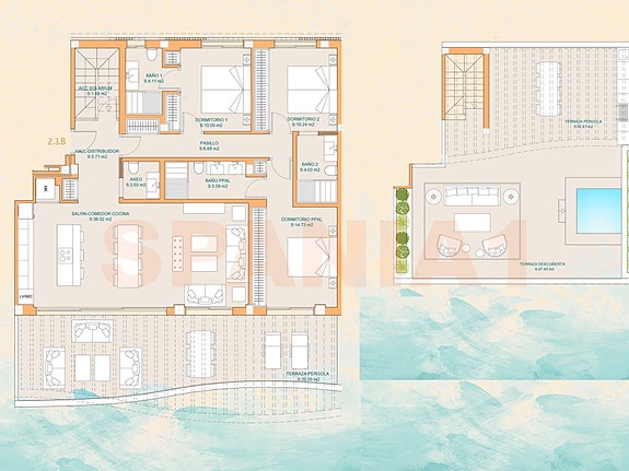 Plantegning av leiligheten