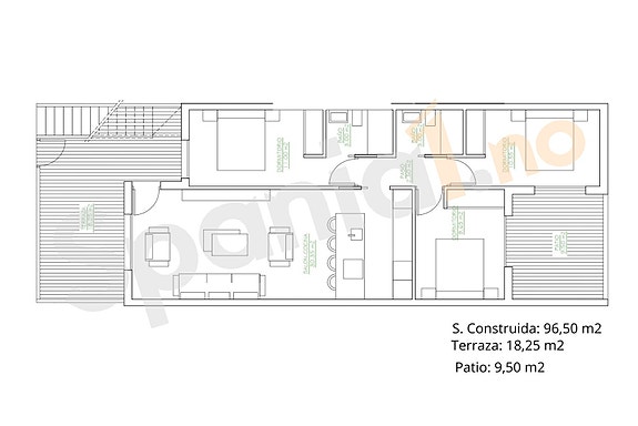 Nybygg | Leilighet med stor terrasse - Moderne standard - 3 soverom og 2 bad - Felles basseng