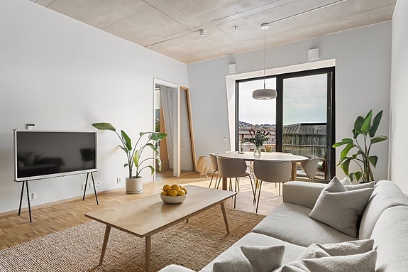 EIE eiendomsmegling presenterer en unik arkitektperle i ekstraordinære Vertikal, tegnet av anerkjente Snøhetta Arkitekter. Foto: Aakermann Photography.