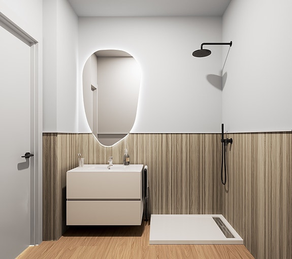 Få igjen! Ny hjørne-leilighet med egen hage | 3 soverom og 2 bad | Flott fellesområde med basseng