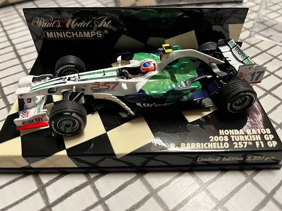 Minichamps 1:43 - Modell racerbil - Honda RA108 - Rubbens