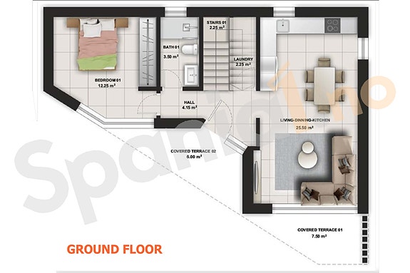 NYHET! Eksklusiv ny villa med 4 soverom og 3 bad | Stor uteplass med basseng