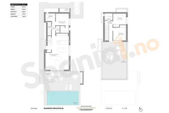 Nøkkelferdig! Moderne villa med privat basseng og takterrasse | 3 soverom og 2 bad |