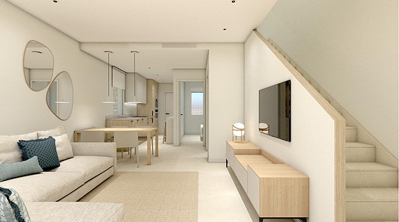 Ny moderne villa med takterrasse og fellesbasseng - kun 800 meter fra stranden