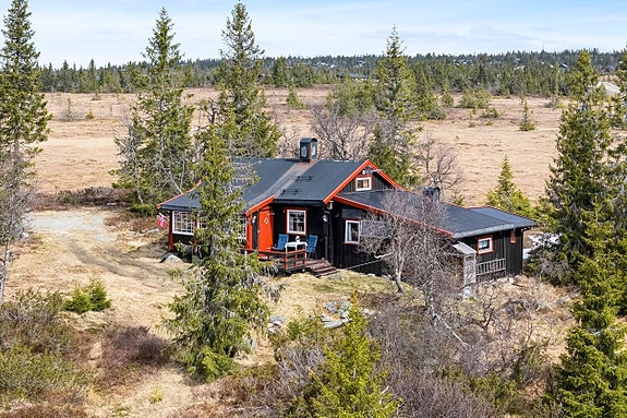 Her kan du nyte hyttelivet med tilgang til milevis av oppkjørte skiløyper om vinteren, og variert turterreng med flotte stier om sommeren