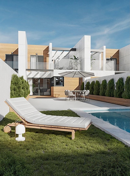 NYBYGG! Moderne rekkehus med 3 soverom og 2 bad | Stor uteplass med mulighet for basseng